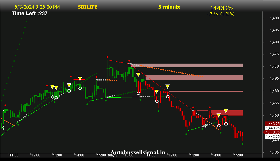 Sbi Life insurance Support and Resistance 